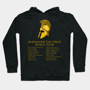 Alexander The Great World Tour Classical Greek History Hoodie