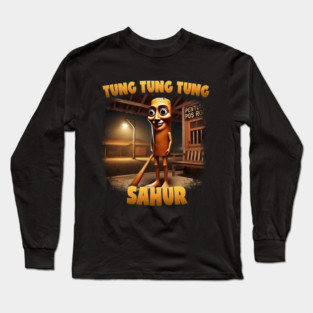 Tung Tung Sahur – Italian Brainrot Patrol Long Sleeve T-Shirt