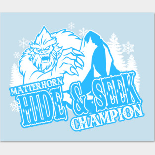 Hide and Seek Champion Big Foot Yeti Posters and Art