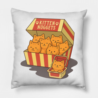 kitten-nuggets Pillow