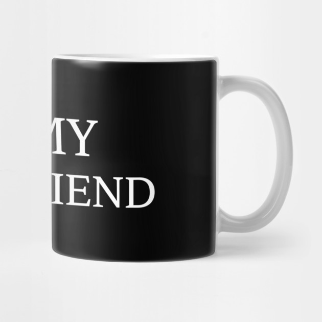 Romantic Heart Girlfriend Love the words "I ❤️ MY GIRLFRIEND, Heart Girlfriend design! by OUTFITPAW