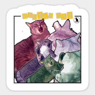 BATTLE CAT – Feline Showdown Art by ToMoMiSa Sticker