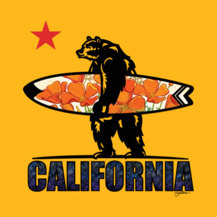 California Poppy Bear T-Shirt