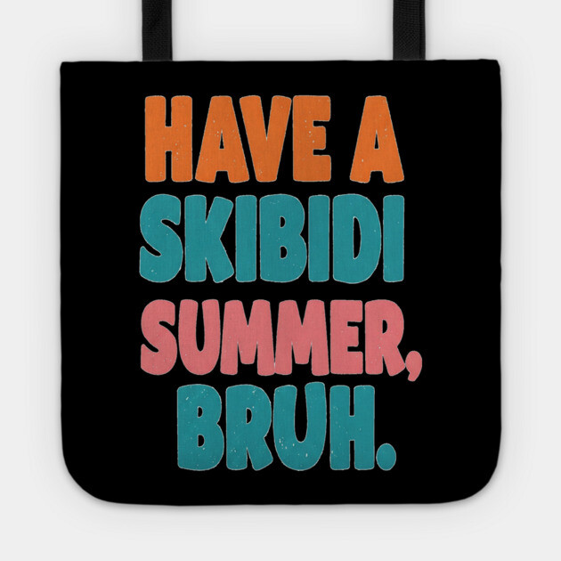 Skibidi Summer Tee - Totally Tubular Toilet Time Tote by OUTFITPAW