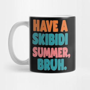 Skibidi Summer Tee - Totally Tubular Toilet Time Mug