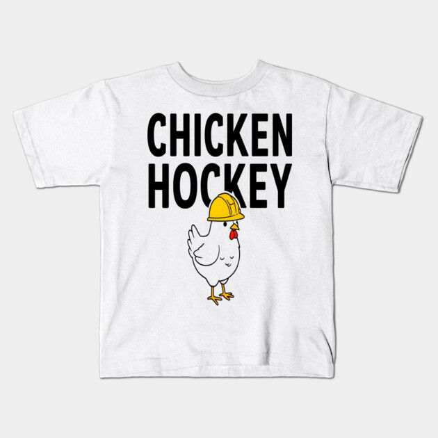 Chicken Hockey Tee - Foul Play on Ice Kids T-Shirt by OUTFITPAW