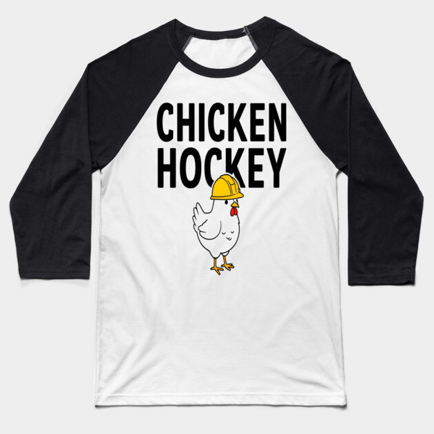 Chicken Hockey Tee - Foul Play on Ice Baseball T-Shirt by OUTFITPAW
