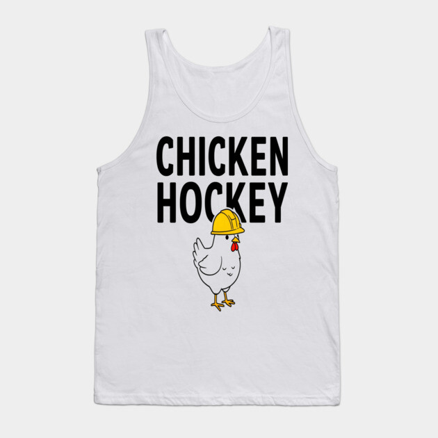 Chicken Hockey Tee - Foul Play on Ice Tank Top by OUTFITPAW