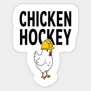 Chicken Hockey Tee - Foul Play on Ice Sticker
