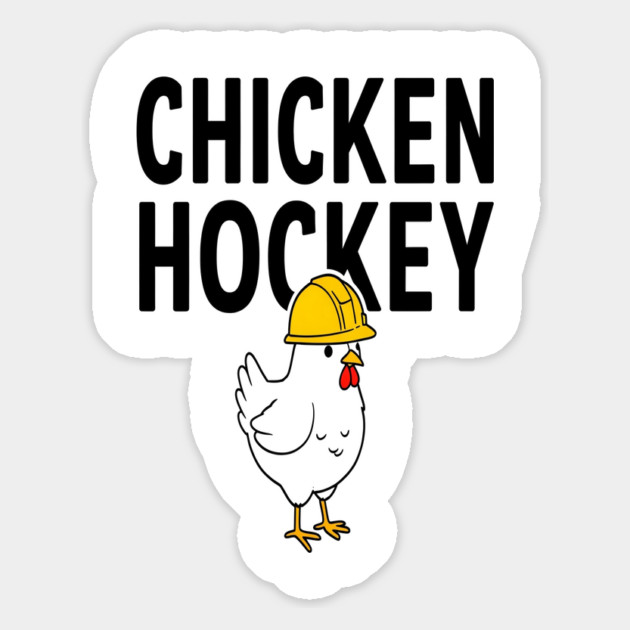 Chicken Hockey Tee - Foul Play on Ice Magnet by OUTFITPAW