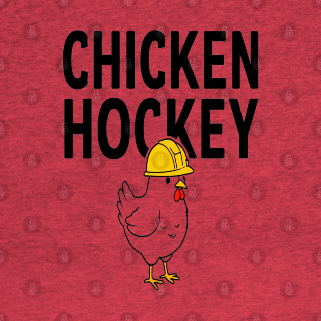 Chicken Hockey Tee - Foul Play on Ice by OUTFITPAW