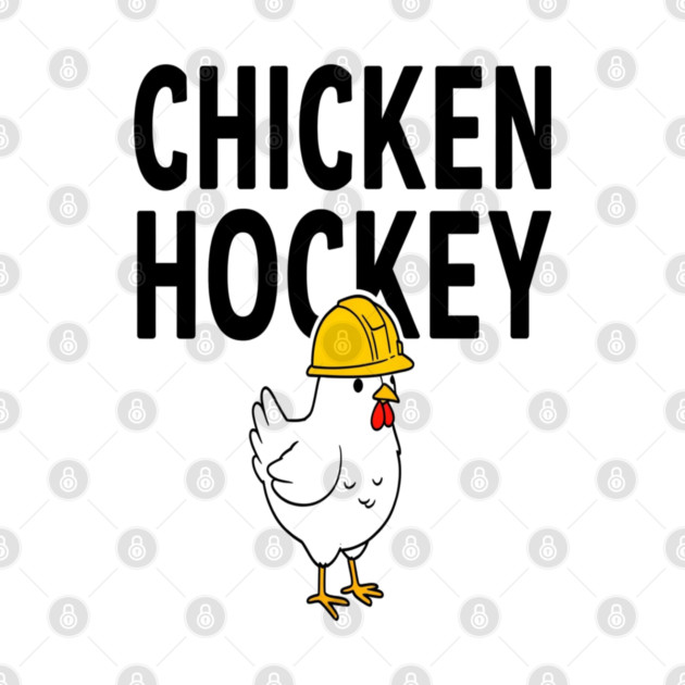 Chicken Hockey Tee - Foul Play on Ice by OUTFITPAW