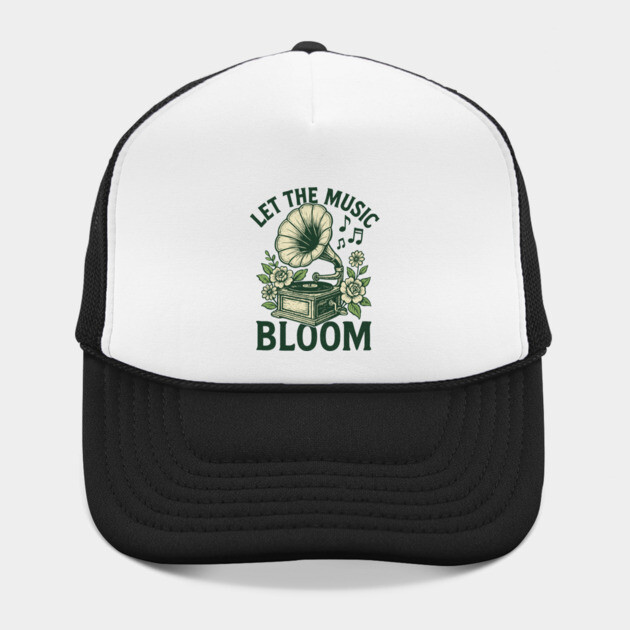 Let the Music Bloom. Light Floral Vinyl by filiposwear