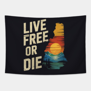 Live Free or Die New Hampshire Nature Tapestry