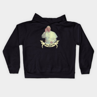 Vintage Pope Francis Kids Hoodie