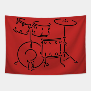 Drum Set Tapestry