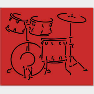 Drum Set Posters and Art