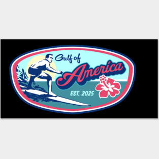 Surfing Beach Bum Gulf of United States of America Posters and Art