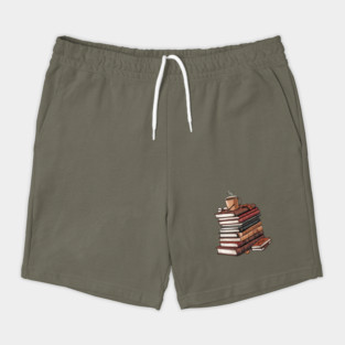 book and coffee Stacked & Steaming Shorts