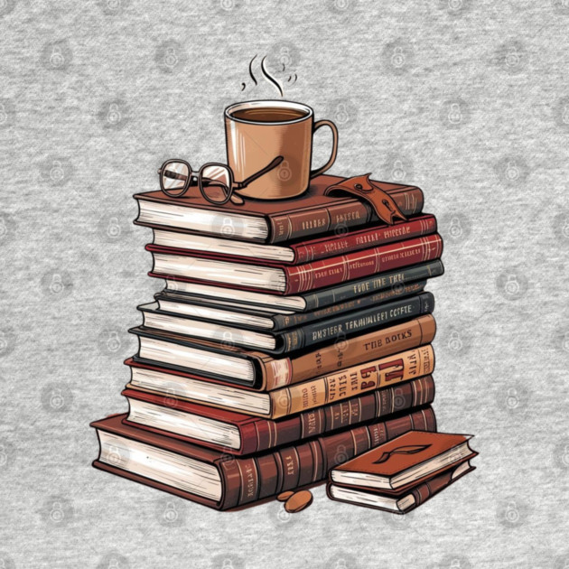 book and coffee Stacked & Steaming by SR8891