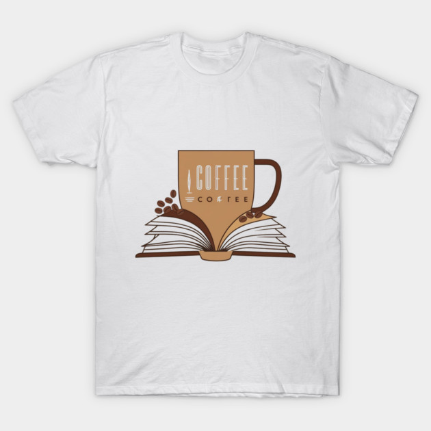 Coffee and books Caffeinated Chapters T-Shirt by SR8891