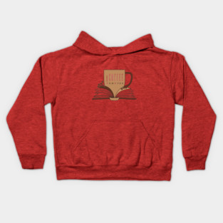 Coffee and books Caffeinated Chapters Kids Hoodie