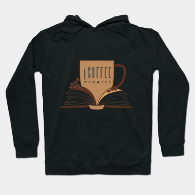 Coffee and books Caffeinated Chapters Hoodie by SR8891