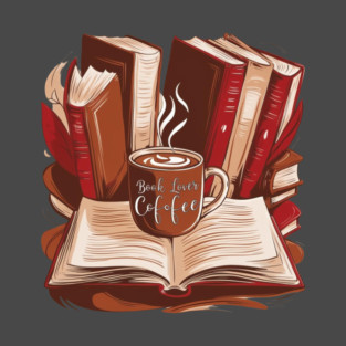 Book Lovers Fuel Coffee and Chapters Artwork T-Shirt