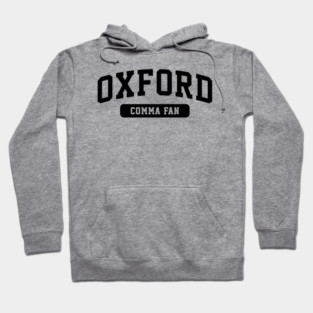 oxford comma fan | dark Hoodie