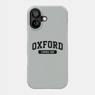 oxford comma fan | dark Phone Case