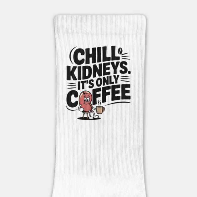 Chill Kidney's It's Only Coffee Funny Coffee Lover Humor Quote by Tshirtiz