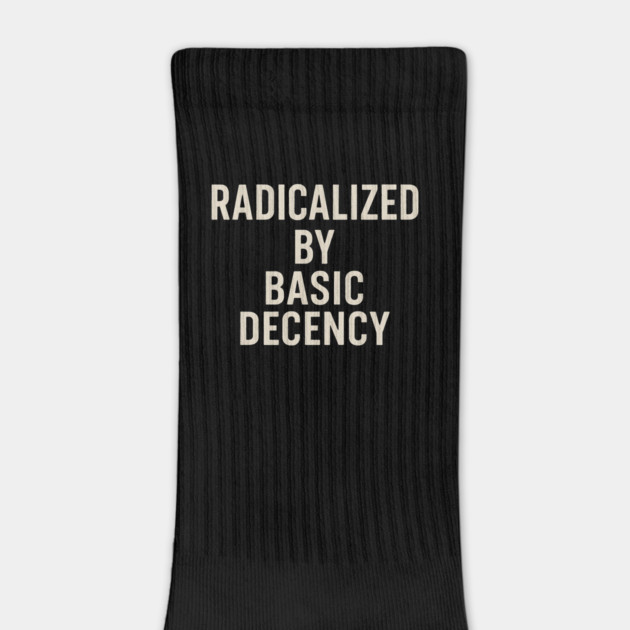 Radicalized-by-Basic-Decency –Funny-Social-Justice-Democracy-Quote by ArtistTee ⭐⭐⭐⭐⭐