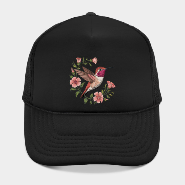 Rufous Hummingbird Among Blossoms by BirdsnStuff