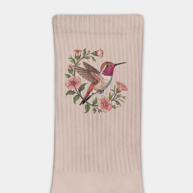 Rufous Hummingbird Among Blossoms by BirdsnStuff