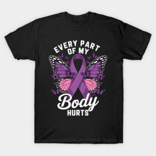 Fibromyalgia Awareness Cute Purple - Fibromyalgia Awareness T-Shirt