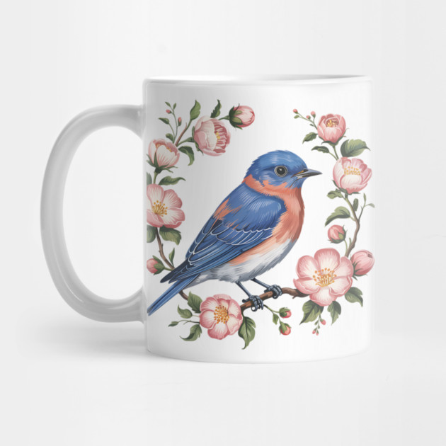 Eastern Bluebird in Blossoms for Nature Lovers by BirdsnStuff