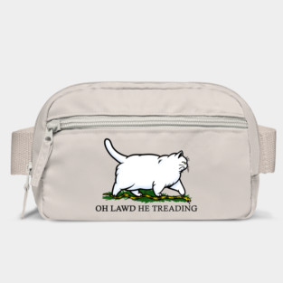 Oh Lawd He Treading Chonky White Cat Bag