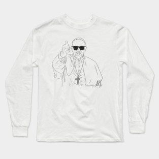 Pope Francis: Too Cool For School Long Sleeve T-Shirt