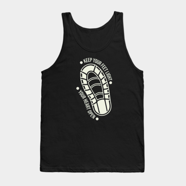 keep your feet light your heart open Tank Top by DIGITAL MERCH CREATIONS
