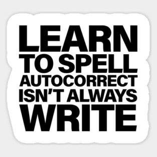 Autocorrect Sticker
