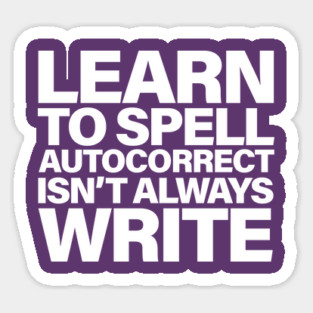 Autocorrect Sticker