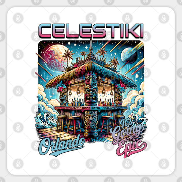 Tiki Bar in the New Orlando Theme Park In Florida Sticker by Joaddo