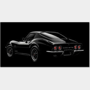 Black 1969 Corvette Posters and Art