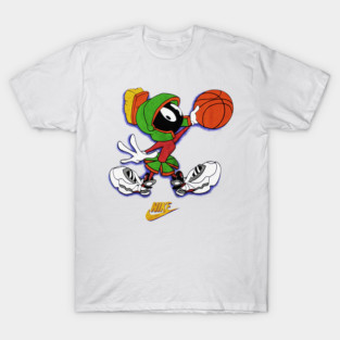 90s Alien Look Cartoon - Basketball T-Shirt