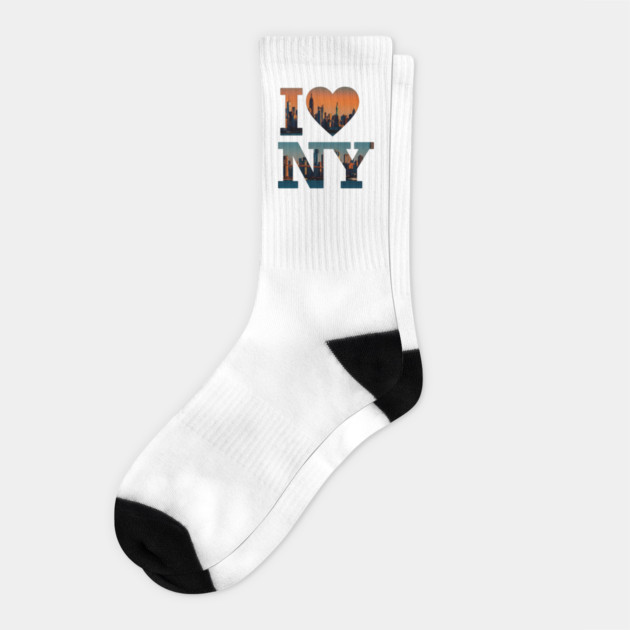 new york shirt funny city pride travel souvenir vacation gift tourist Socks by OUTFITPAW