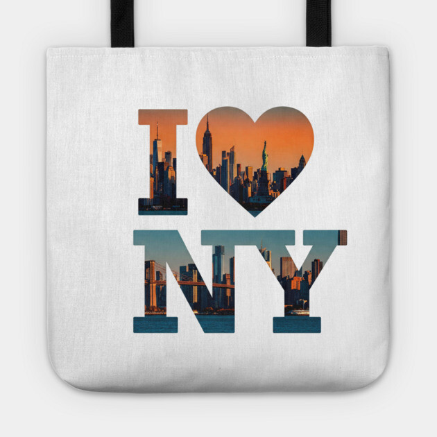 new york shirt funny city pride travel souvenir vacation gift tourist Tote by OUTFITPAW