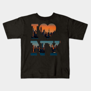 new york shirt funny city pride travel souvenir vacation gift tourist Kids T-Shirt