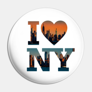 new york shirt funny city pride travel souvenir vacation gift tourist Pin