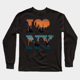 new york shirt funny city pride travel souvenir vacation gift tourist Long Sleeve T-Shirt