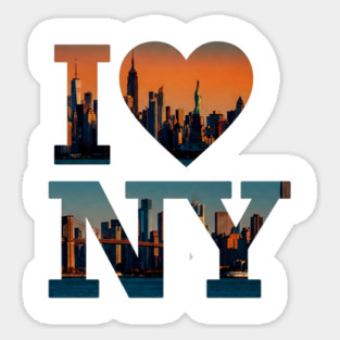 new york shirt funny city pride travel souvenir vacation gift tourist Sticker